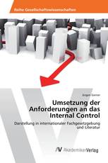 Umsetzung der Anforderungen an das Internal Control