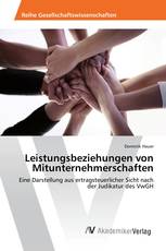Leistungsbeziehungen von Mitunternehmerschaften