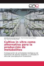Cultivo in vitro como alternativa para la producción de metabolitos