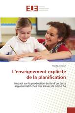 L’enseignement explicite de la planification