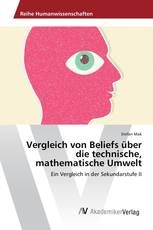 Vergleich von Beliefs über die technische, mathematische Umwelt