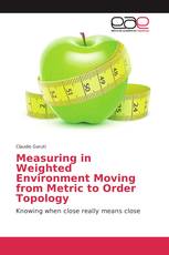 Measuring in Weighted Environment Moving from Metric to Order Topology