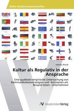 Kultur als Regulativ in der Ansprache