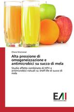 Alta pressione di omogeneizzazione e antimicrobici su succo di mela