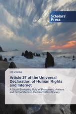 Article 27 of the Universal Declaration of Human Rights and Internet