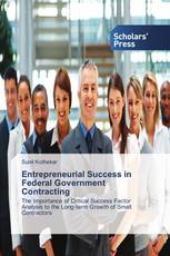 Entrepreneurial Success in Federal Government Contracting