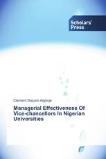 Managerial Effectiveness Of Vice-chancellors In Nigerian Universities