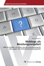 Weblogs als Beratungsangebot