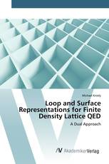 Loop and Surface Representations for Finite Density Lattice QED