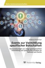 Events zur Vermittlung spezifischer Botschaften