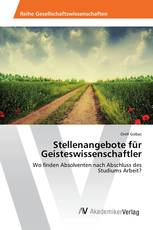 Stellenangebote für Geisteswissenschaftler