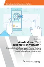 Wurde dieser Text automatisch verfasst?