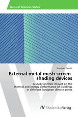 External metal mesh screen shading devices