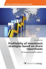 Profitabiliy of investment strategies based on share repurchases