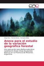 Anova para el estudio de la variación geográfica forestal