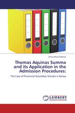 Thomas Aquinas Summa and its Application in the Admission Procedures: