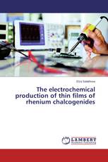 The electrochemical production of thin films of rhenium chalcogenides