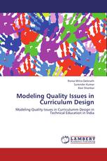 Modeling Quality Issues in Curriculum Design