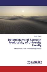 Determinants of Research Productivity of University Faculty