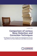 Comparison of various Skew Detection and Correction Techniques