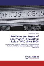 Problems and Issues of Governance in Pakistan: Role of PAC since 2008