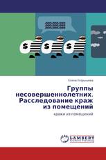 Группы несовершеннолетних. Расследование краж из помещений