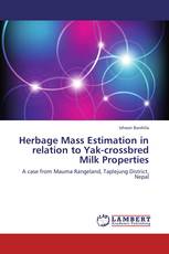 Herbage Mass Estimation in relation to Yak-crossbred Milk Properties