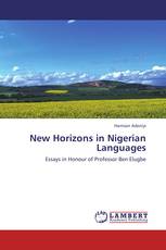 New Horizons in Nigerian Languages