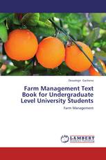 Farm Management Text Book for Undergraduate Level University Students