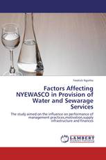 Factors Affecting NYEWASCO in Provision of Water and Sewarage Services