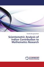 Scientometric Analysis of Indian Contribution to Mathematics Research