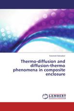 Thermo-diffusion and diffusion-thermo phenomena in composite enclosure