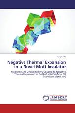 Negative Thermal Expansion in a Novel Mott Insulator