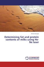 Determining fat and protein contents of milks using He-Ne laser
