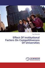 Effect Of Institutional Factors On Competitiveness Of Universities