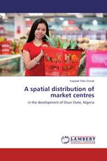 A spatial distribution of market centres