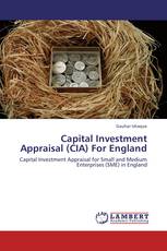 Capital Investment Appraisal (CIA) For England