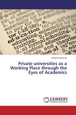 Private universities as a Working Place through the Eyes of Academics