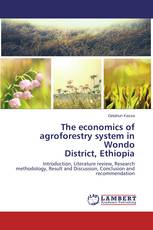 The economics of agroforestry system in Wondo District, Ethiopia