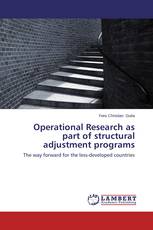 Operational Research as part of structural adjustment programs
