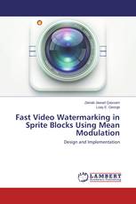 Fast Video Watermarking in Sprite Blocks Using Mean Modulation