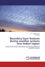 Boundary layer features during weather systems over Indian region