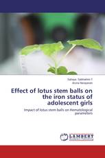 Effect of lotus stem balls on the iron status of adolescent girls