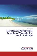 Low Density Polyethylene Carry Bags Waste On The Asphalt Mixture