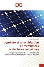 Synthèse et caractérisation de membranes conductrices anioniques