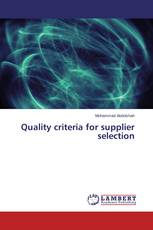 Quality criteria for supplier selection