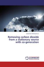 Removing carbon dioxide from a stationary source with co-generation