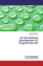 UV-VIS Method development of Fingolimode Hcl