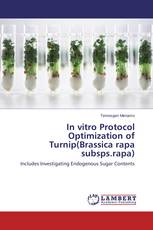 In vitro Protocol Optimization of Turnip(Brassica rapa subsps.rapa)