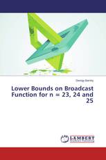 Lower Bounds on Broadcast Function for n = 23, 24 and 25